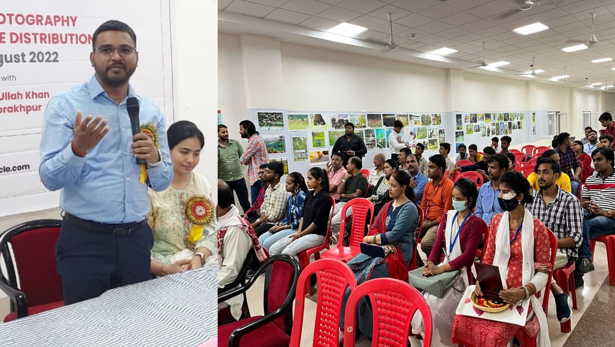 Milind Sharma got first place in photography competition