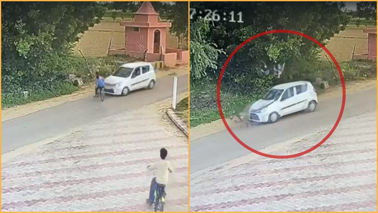 car hit two Children in Hanumangarh severely injured