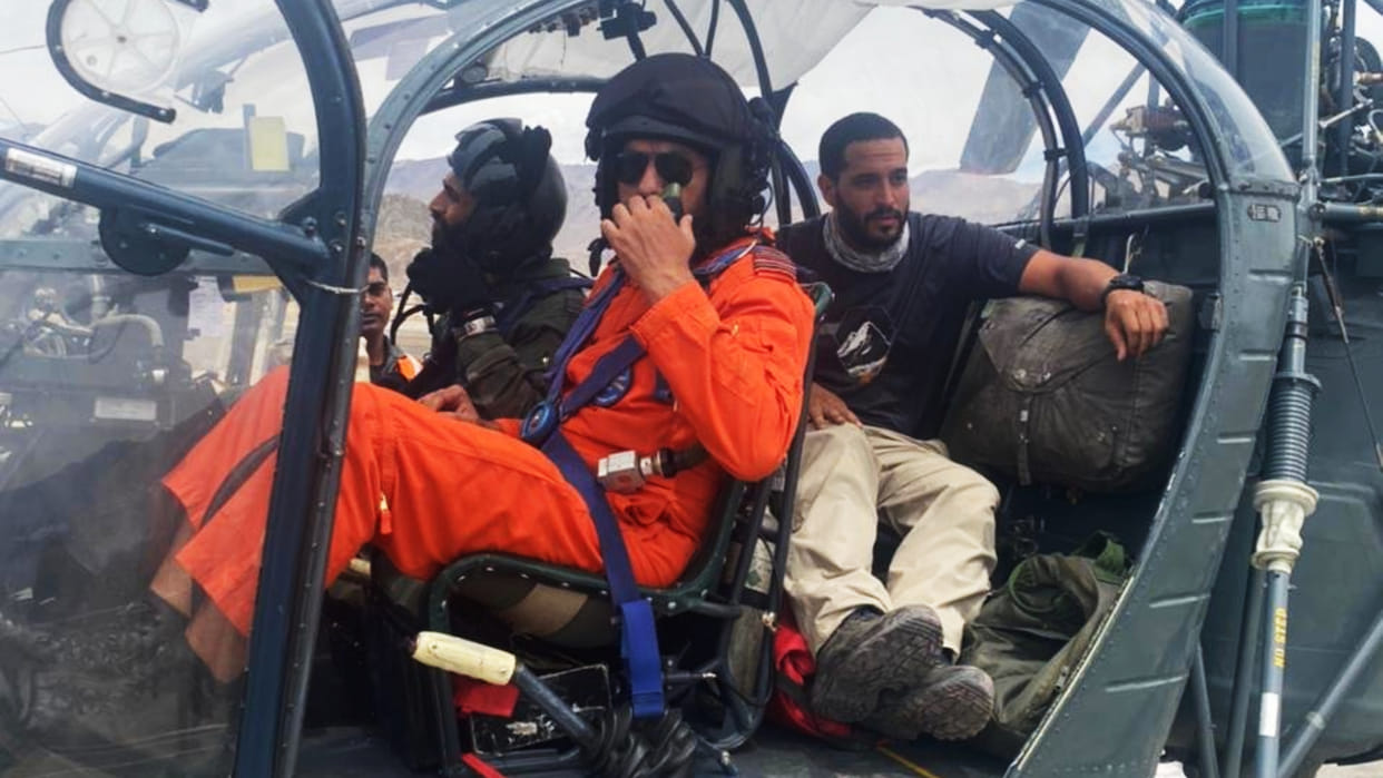 Indian Air Force today rescued one Israeli national in Marka Valley