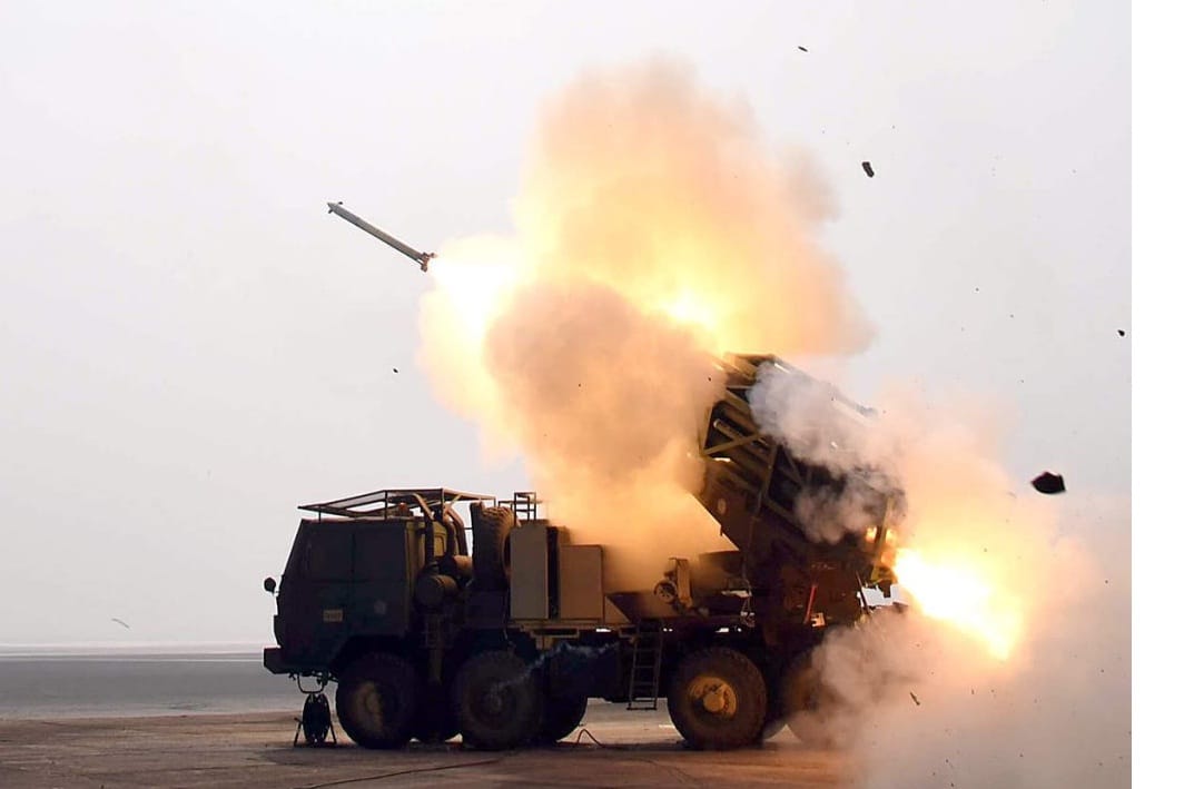 Pinaka extended range rocket tested in Pokharan