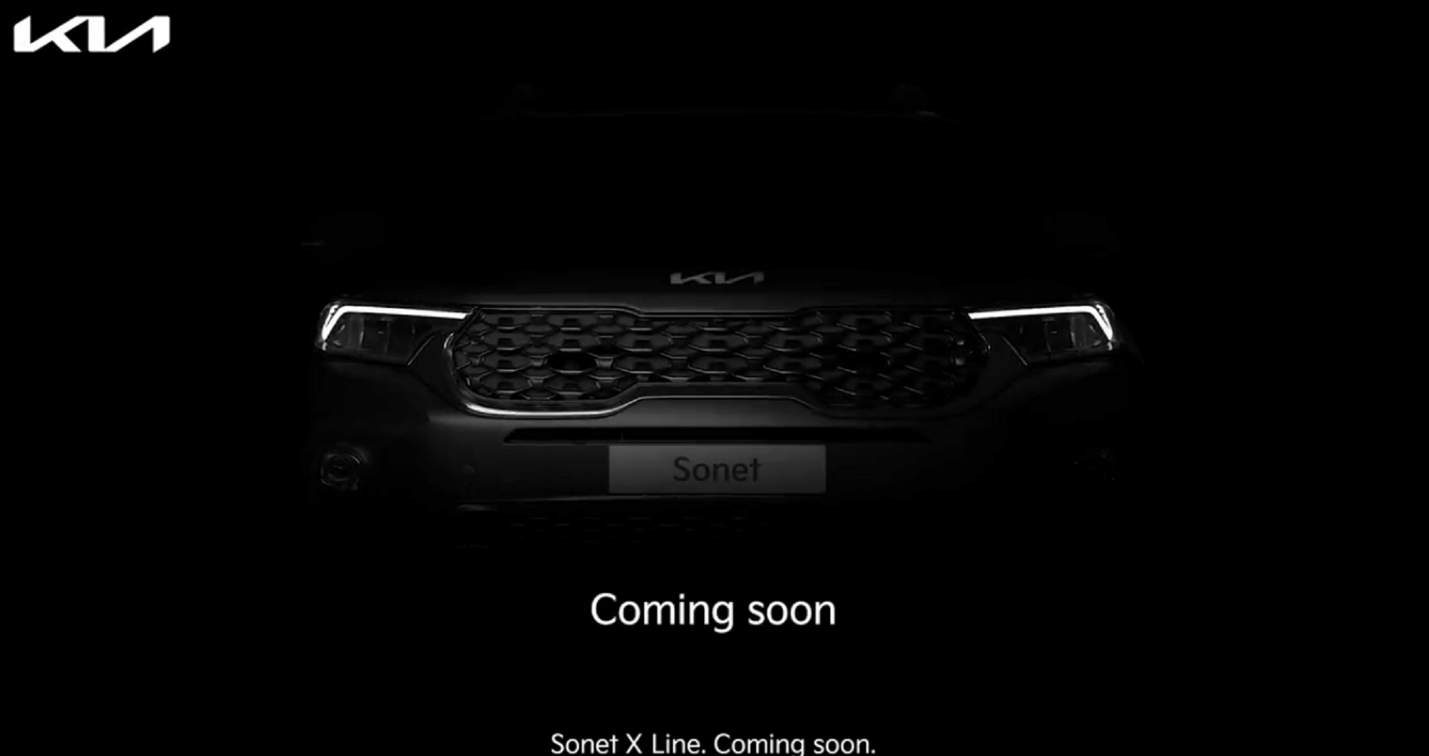 2022 Kia Sonet X Line officially teased kia sonet x line launch date in india kia sonet x line price