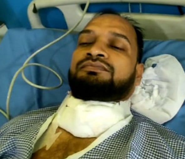 The neck of the young man was cut by the Chinese manjha, seriously injured