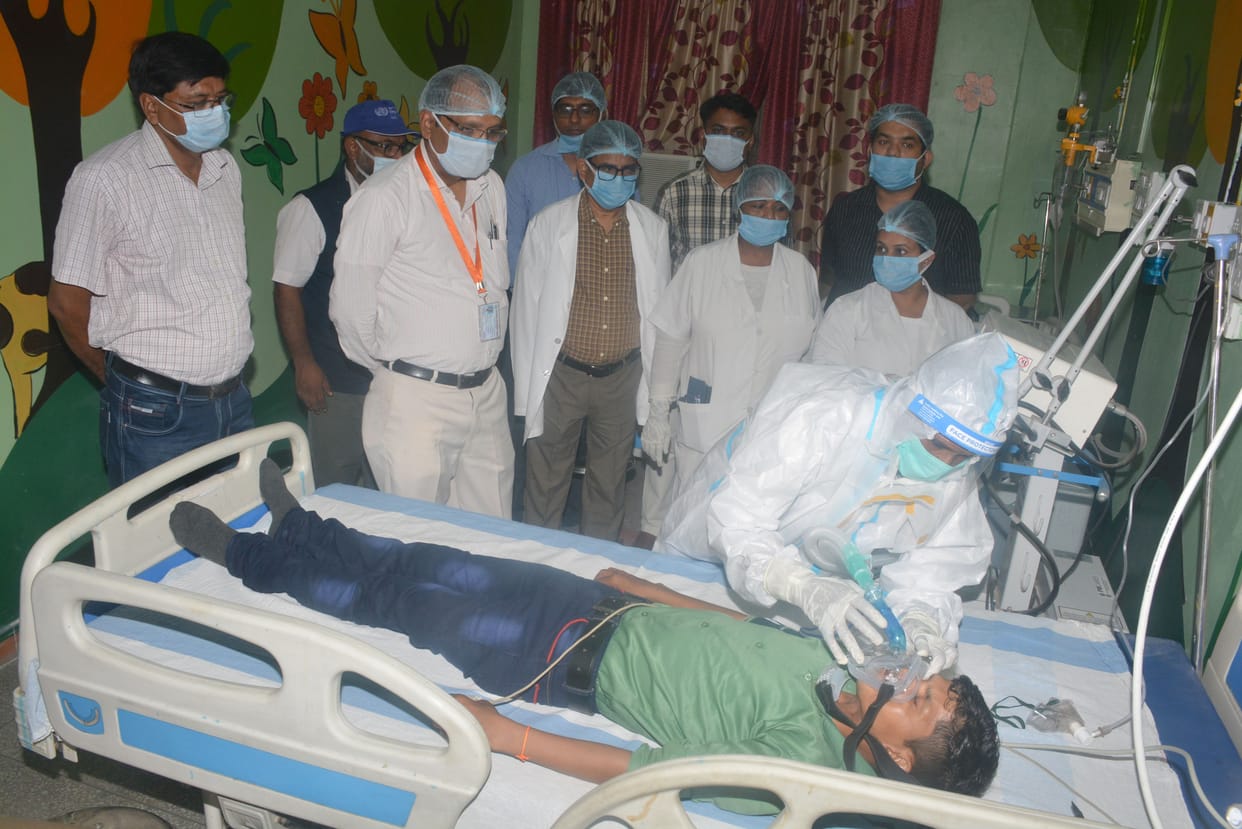 Aligarh: Piku Ward staff's hands and feet swollen in mock drill