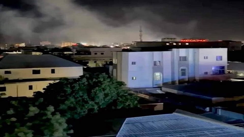 Al-Shabaab gunmen attack on hotel in Mogadishu in Somalia