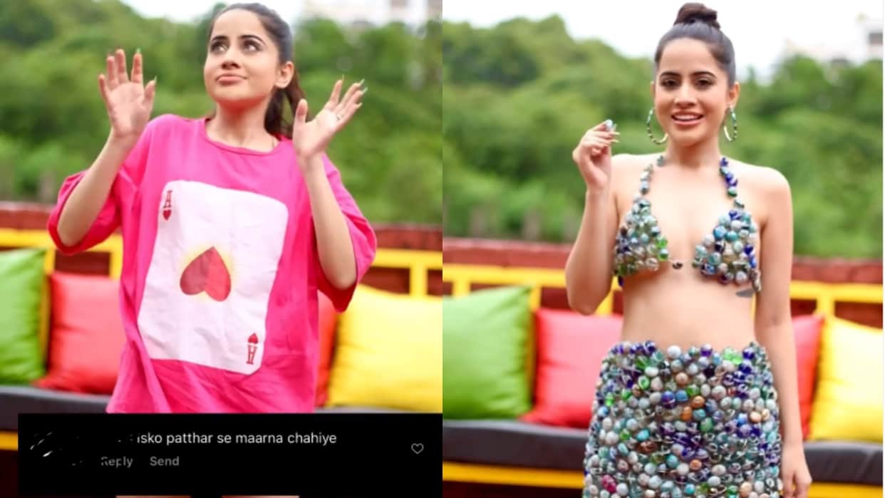 Urfi Javed getting trolled for her new dress video made of stone says she is inspired by the comment