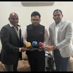 जय शाह और सनथ जयसूर्या