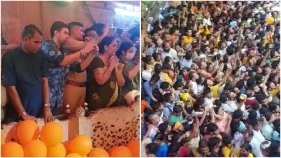Women Devotees Fainted  System failed to control crowd pressure in Banke Bihari temple