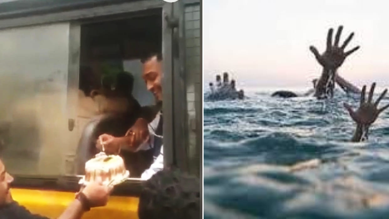 Maharashtra Five of family drown in pond in Nanded cutting cake inside police van viral