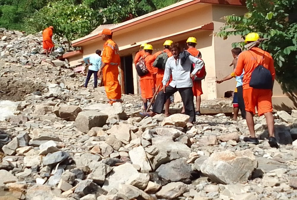 Extreme rainfall in dehradun: Five people may buried under collapsed double storey house