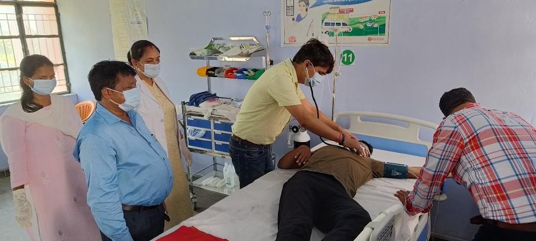 mock drill organise for corona preparation