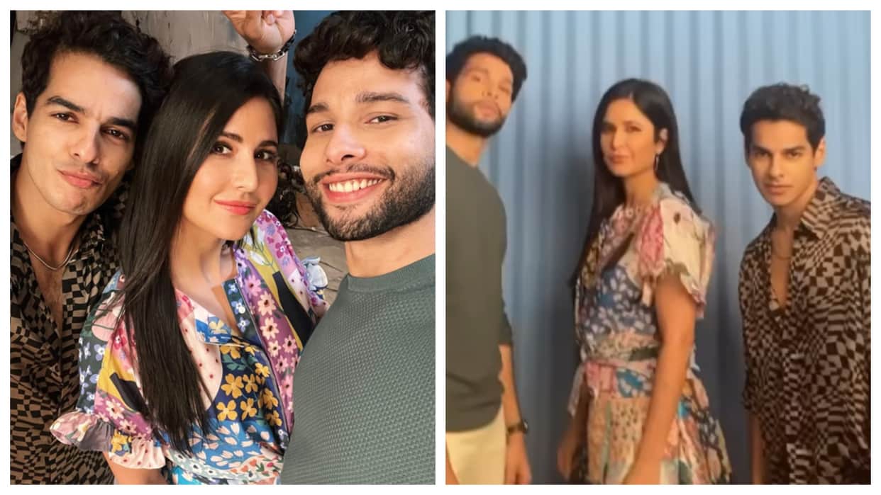 Phone Bhoot: Katrina Kaif share a post with co actor Siddhant Chaturvedi Ishaan Khatter says back with my boys