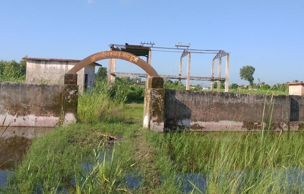 Even after spending two crores, the funeral site is in bad shape
