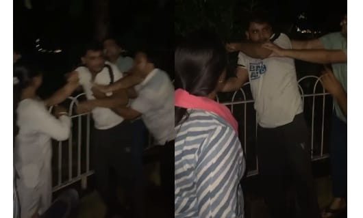 Boyfriend was in car with female friend wife thrashed with slippers in kanpur