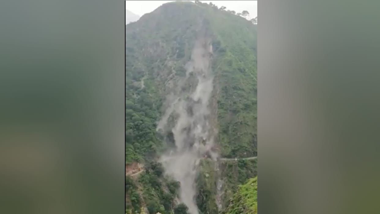 himachal weather update: landslide on shimla karsog road
