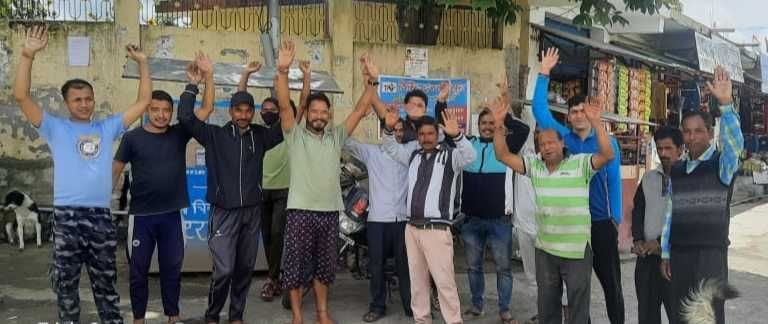 Drinking water line broken in Khetikhan for three months