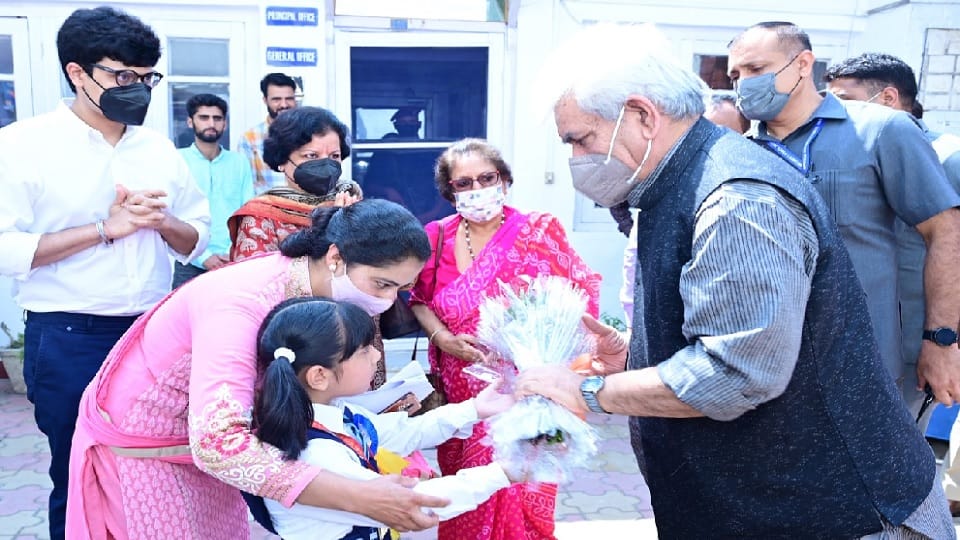 LG said: Right to education implemented in Jammu and Kashmir