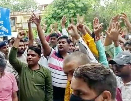 OBC Mahasabha in support of Pritam Lodhi who made indecent remarks on Brahmins