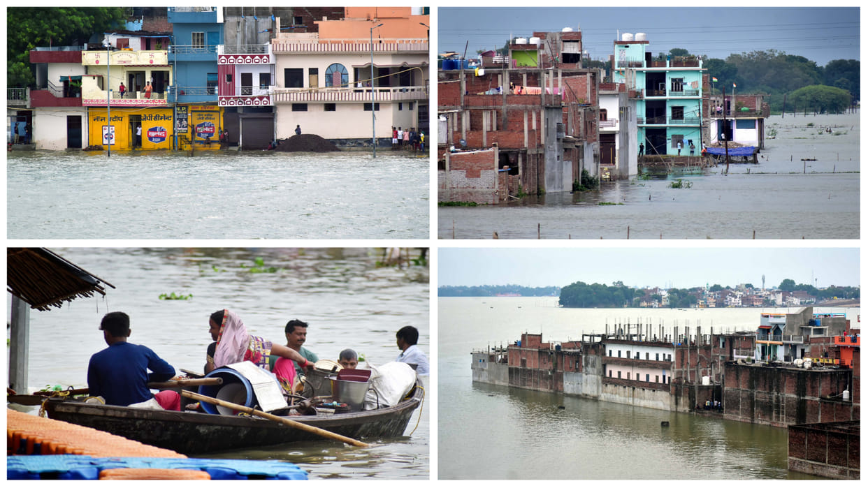 Ganga-Yamuna reached near danger mark more than a dozen villages lost contact