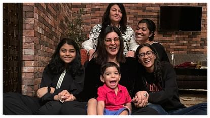 Sushmita Sen share a beautiful family photo with Renee Sen Alisah Sen Subhra Sen on her Godson Birthday