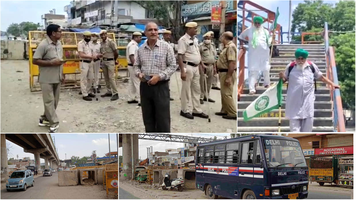 Farmers announced demonstration at Jantar Mantar, police deployed at Tikri border
