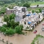 कॉलोनियों में भरा पानी
