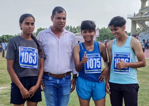 The players of Karnagri dominated the state athletics