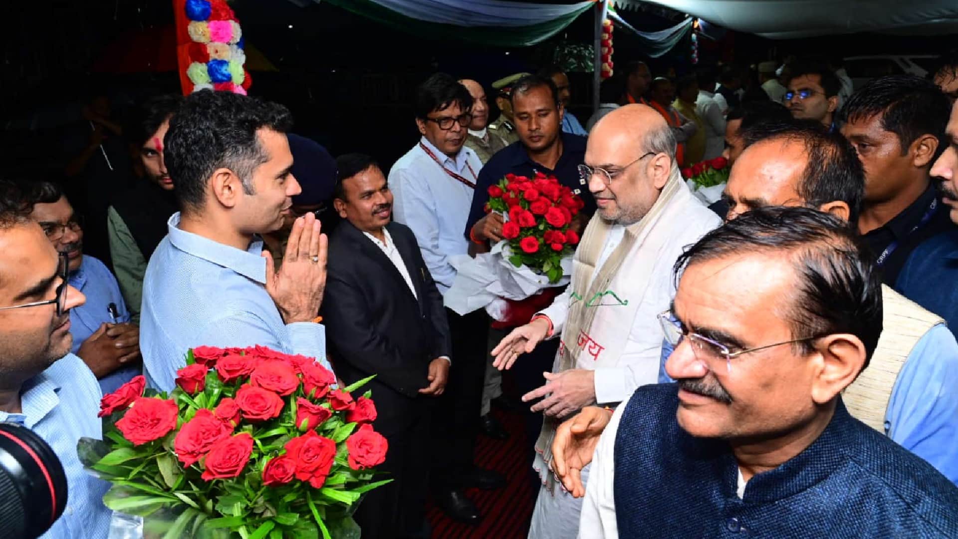 MP News: Union Home Minister Amit Shah arrives in Bhopal, will preside over the meeting of the Inter State Cou