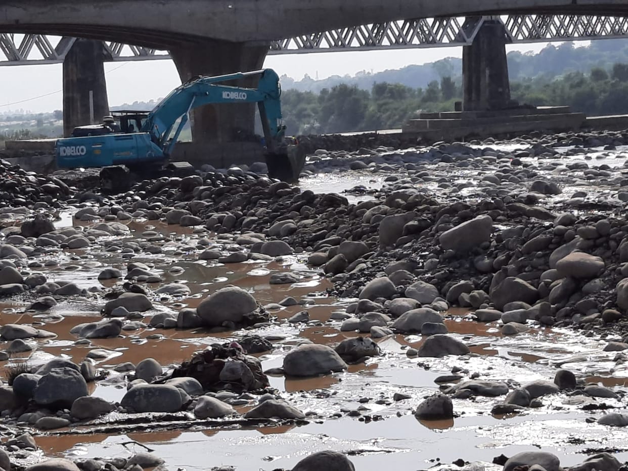 chakki khad flow changed  by installing Poklane machines