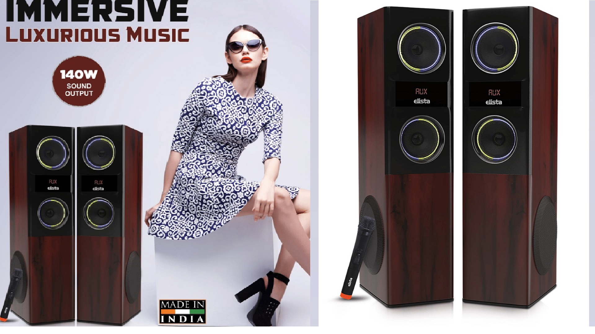 Elista launches Made In India Twin Tower Speakers with 140W sound output