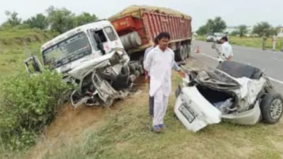 Four people of Hisar Died in Accident at Rajasthan