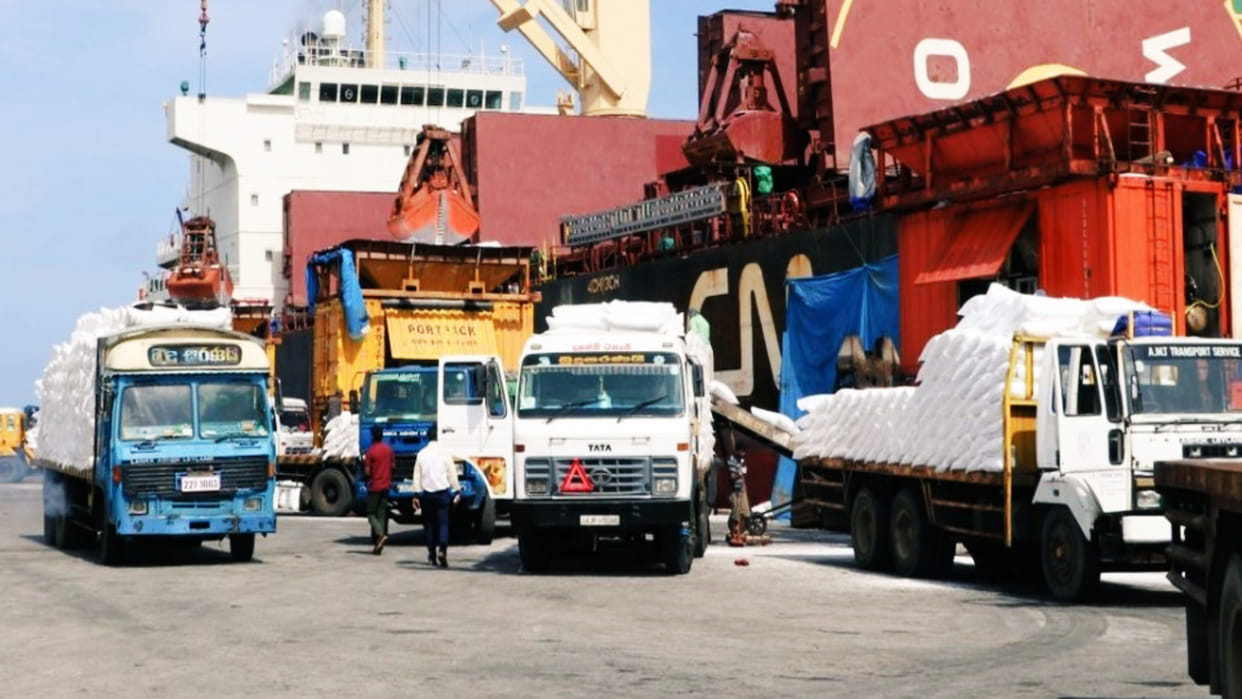 India handed over 21,000 tonnes of urea to the troubled Sri Lanka