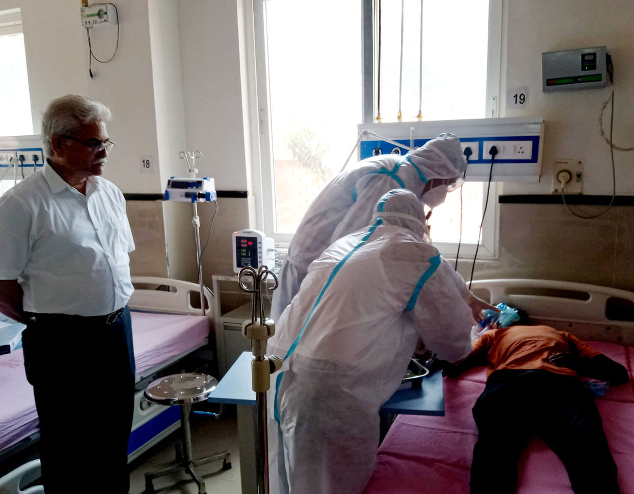 Preparation to deal with Corona tested with Mockdrill