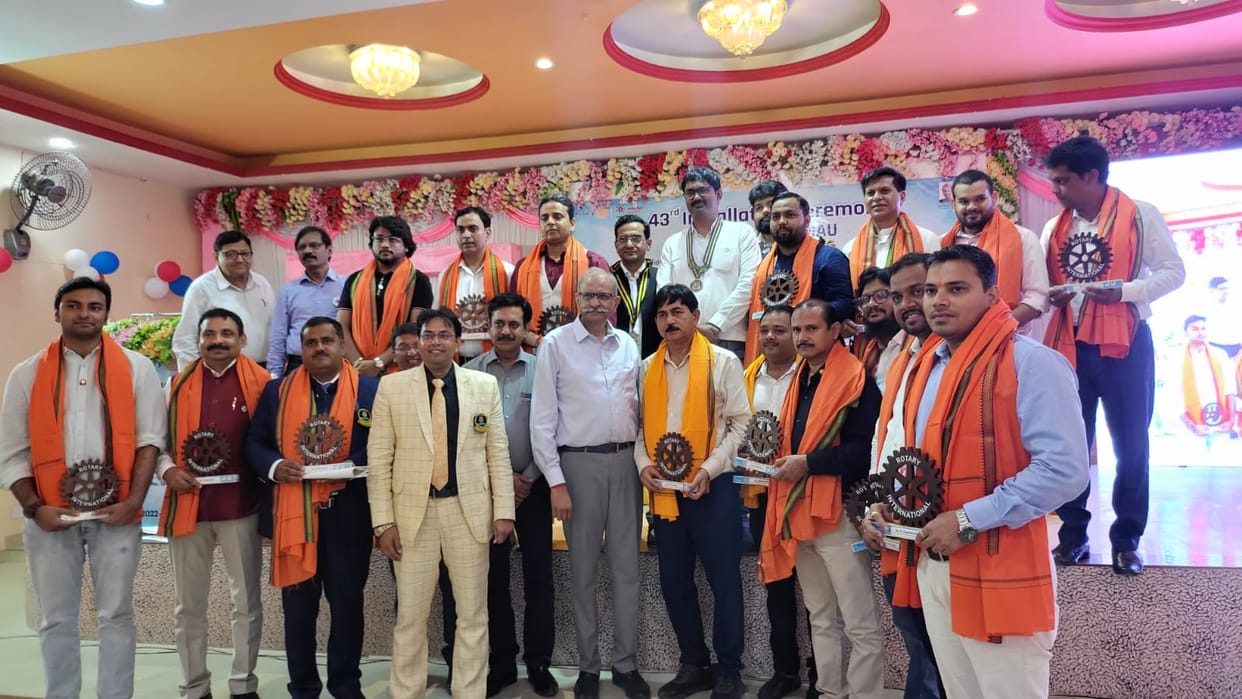 Dr. Asghar as the new President of Rotary Club and Pradeep again took charge as Secretary