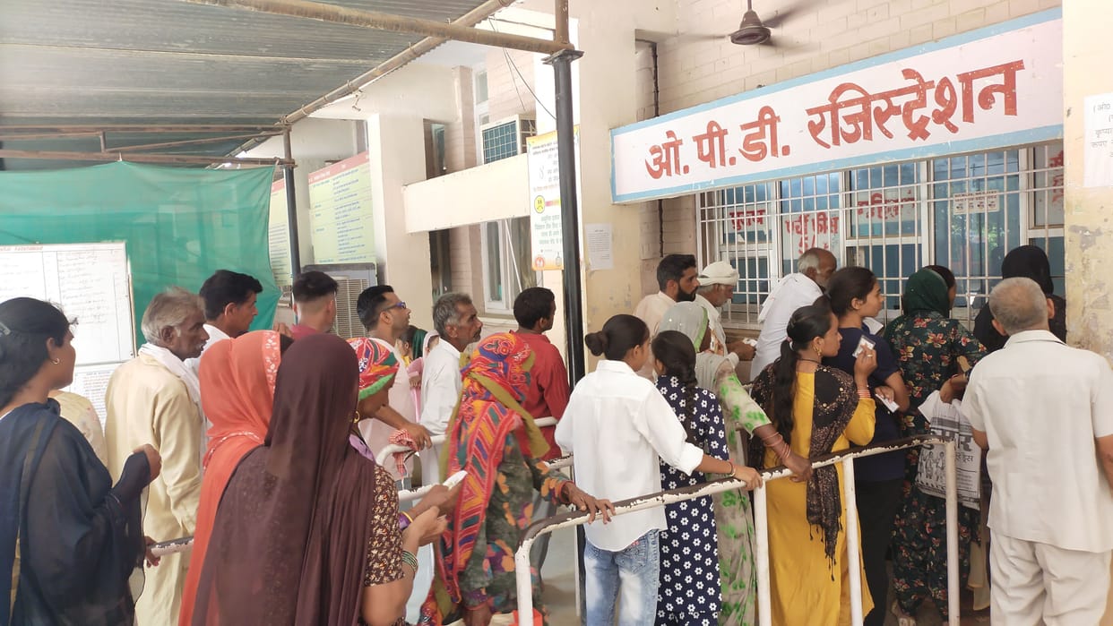 OPD started after the holidays, then the line of patients, the system deteriorated