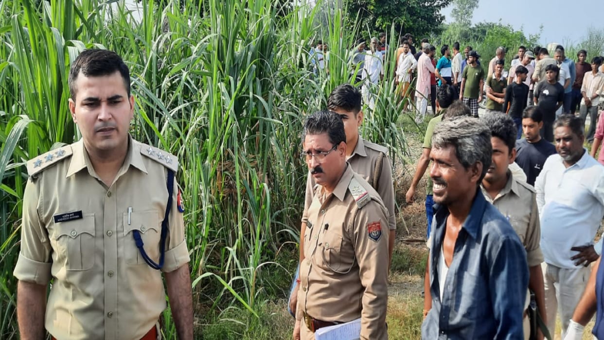A youth killed by beheading in Jangethi village of Kankar khera police station area in Meerut