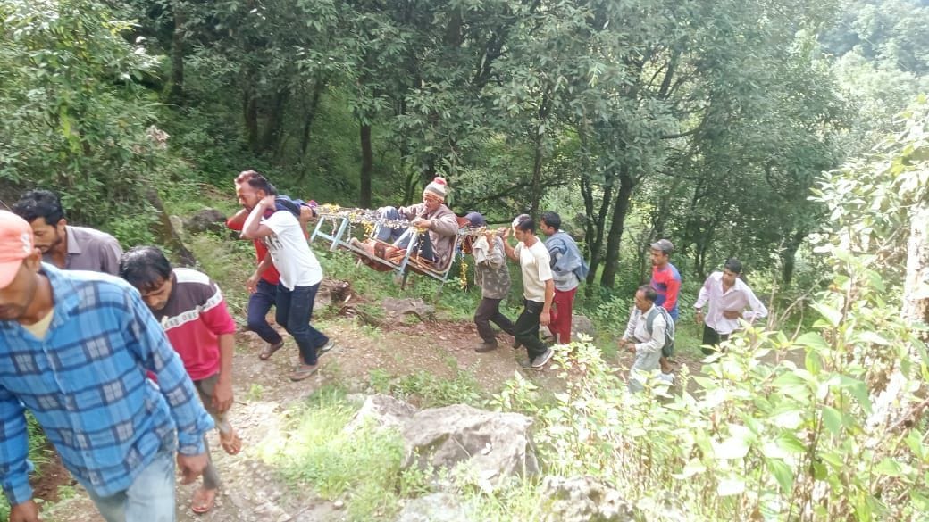 No Road to Dharijoshi Village