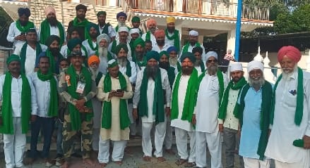 Farmers and BKU officials honored in Gurdwara Daudpur