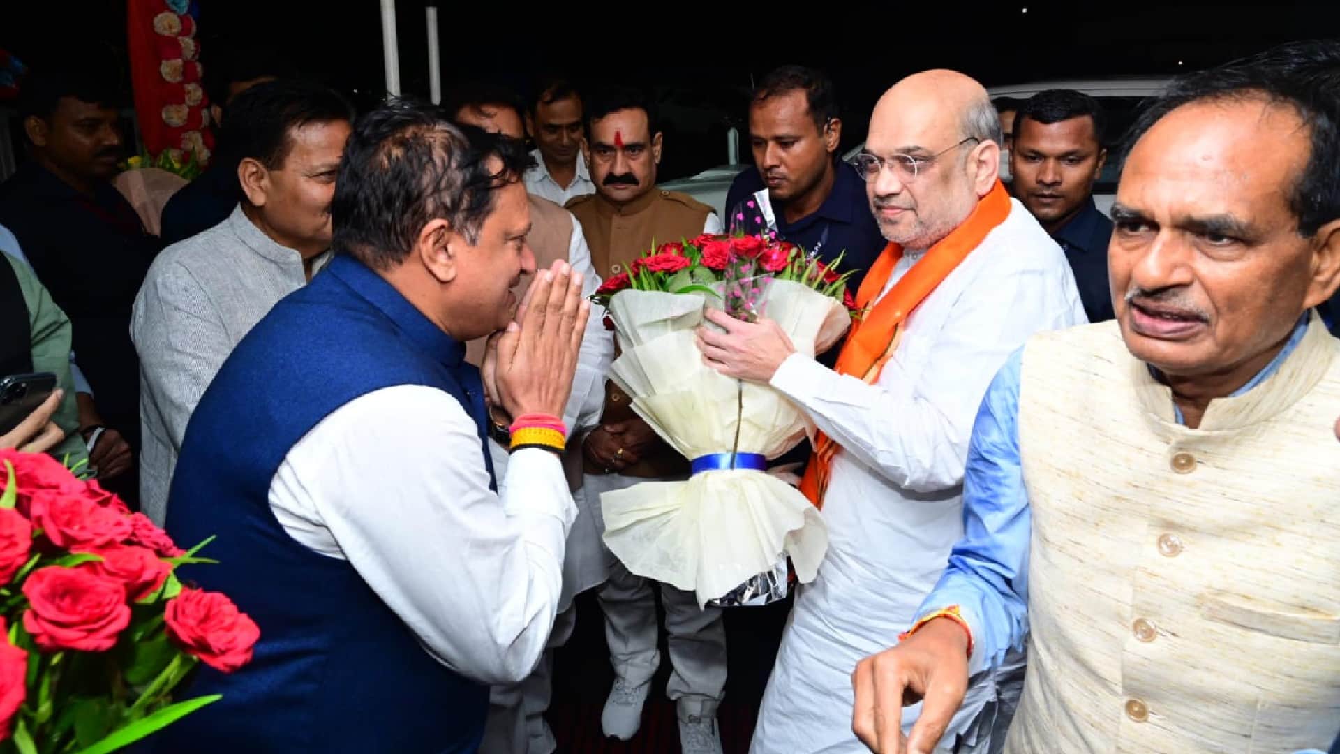 MP News: Union Home Minister Amit Shah arrives in Bhopal, will preside over the meeting of the Inter State Cou
