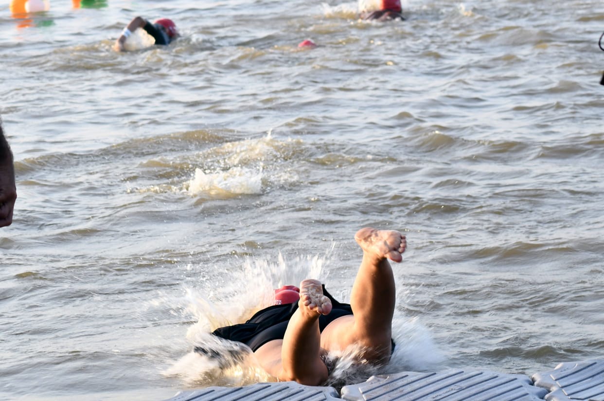 Tuffman Triathlon for the first time in the city, athletes showed talent in swimming, cycling, running