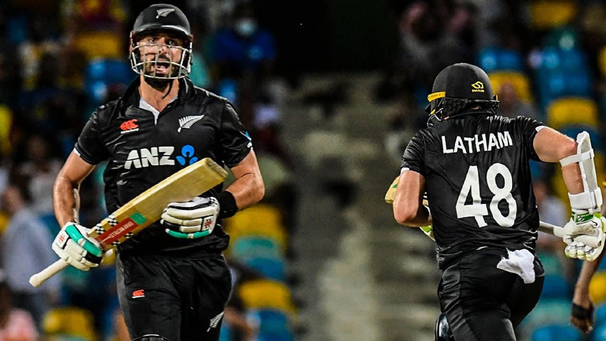 WI vs NZ New Zealand beat West Indies by five wickets in 3rd ODI won the series by 2-1