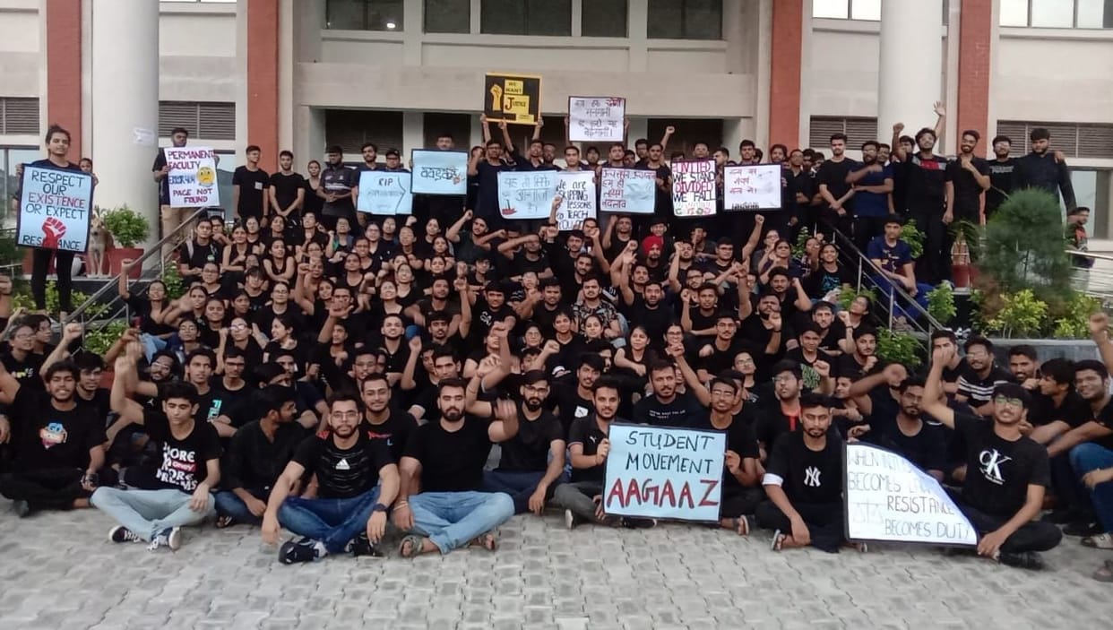 Prospective advocates, upset due to lack of basic facilities, started indefinite strike