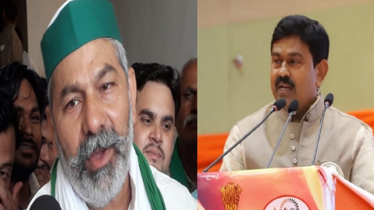Rakesh Tikait Reply to Ajay Mishra says obvious to getting angry, his son is in jail for a year
