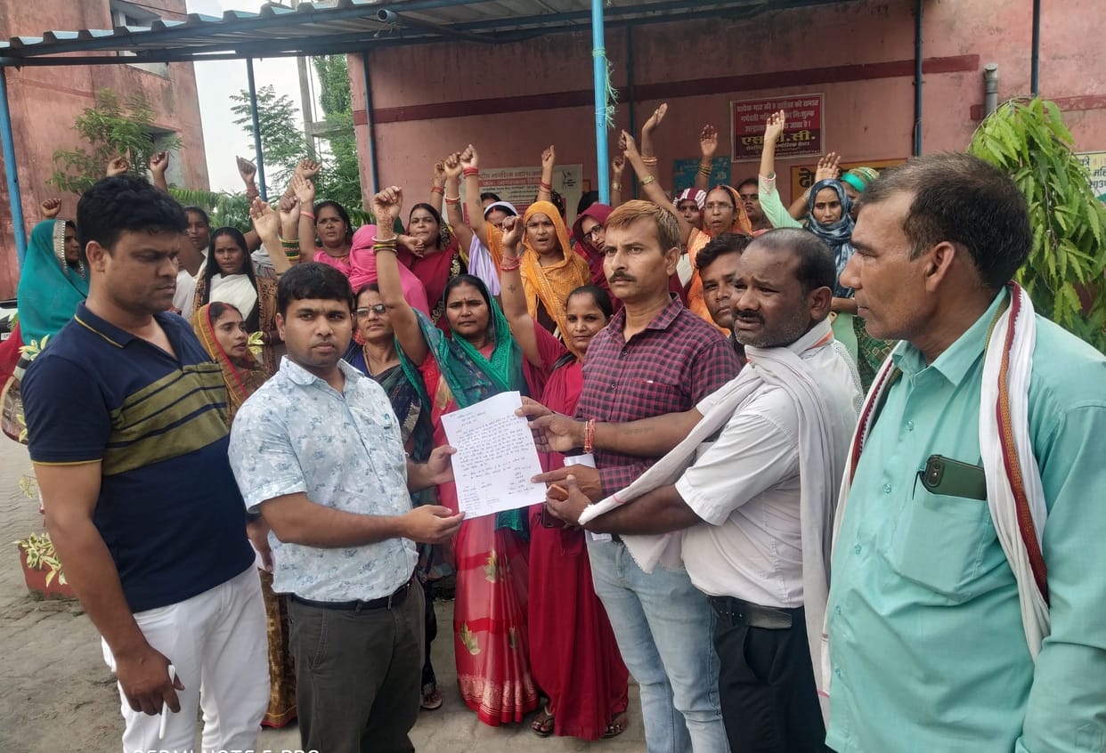Asha workers demonstrated