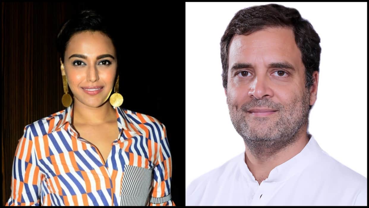 Swara Bhasker Compared Bollywood state with Rahul Gandhi, says here is pappufication happened