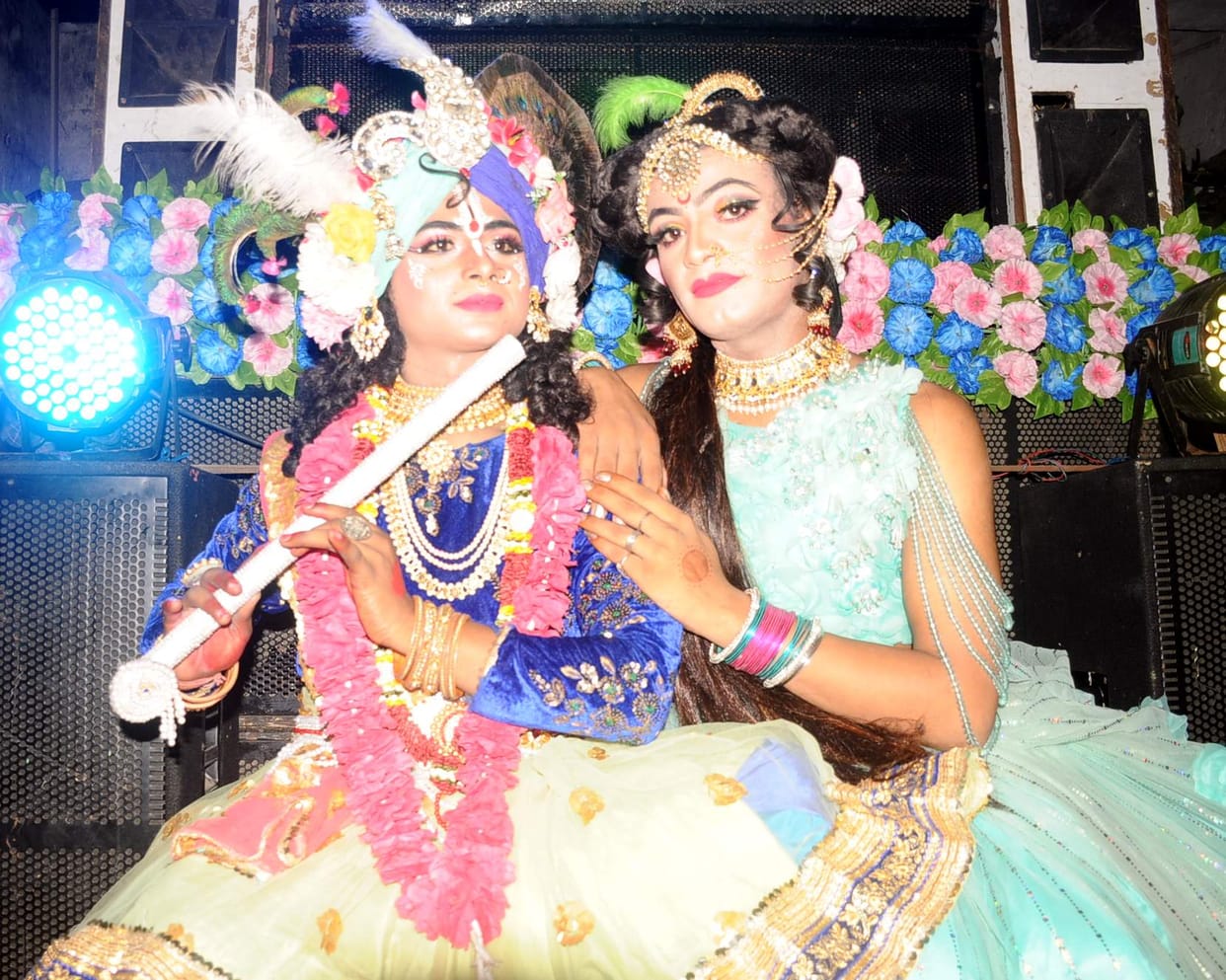 The procession took out in Hatim Sarai, the tableaux were the center of attraction