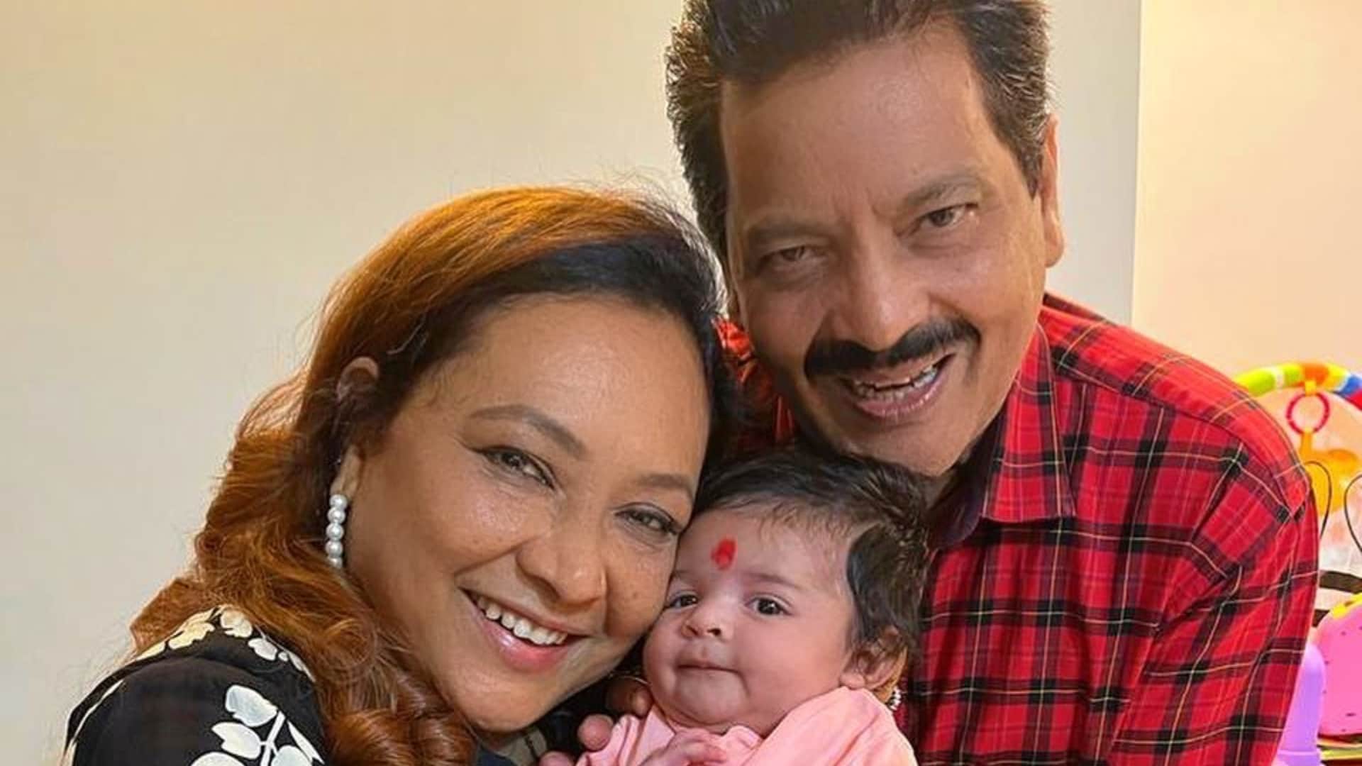 Udit Narayan and aditya narayan daughter and his grand daughter tvisha to be a singer in future