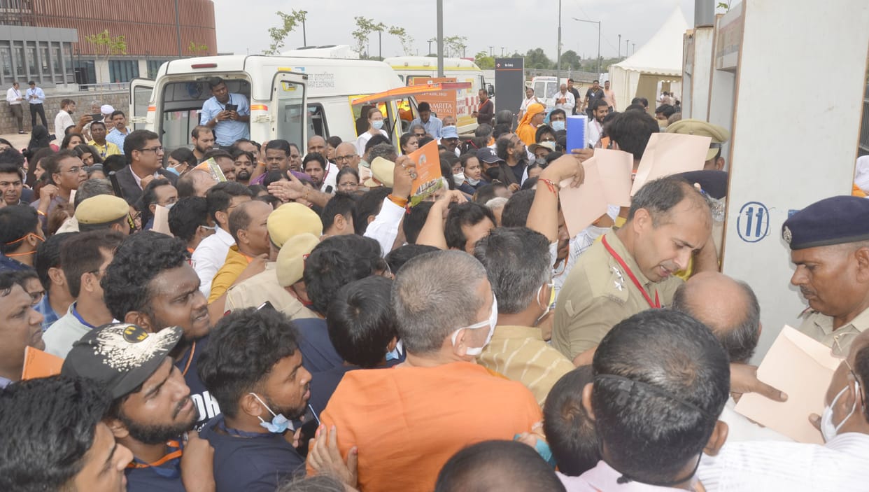 Security beefed up, route diversion leaves people sweating