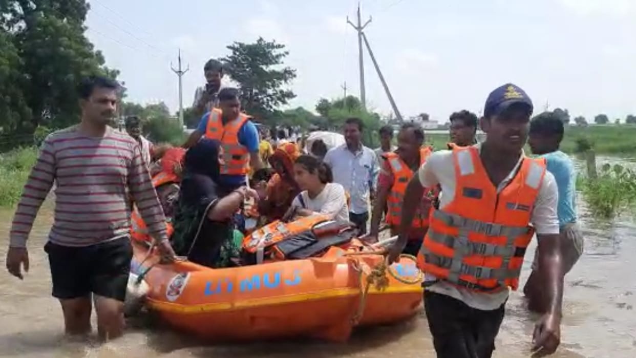 more than 28 villages have been flooded due to rain in Sheopur district
