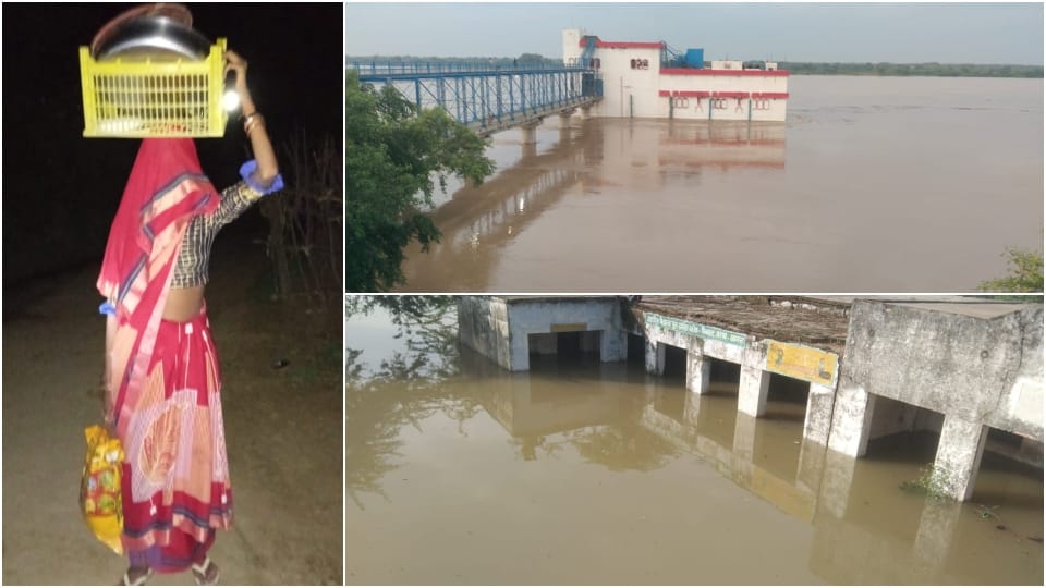 Flood Update News Chambal River flowing two meters above the danger mark in Agra