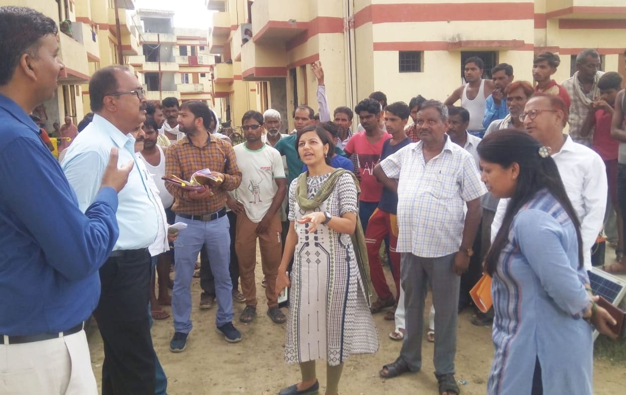 Hardoi, CDO angry seeing incomplete housing of IHSDP